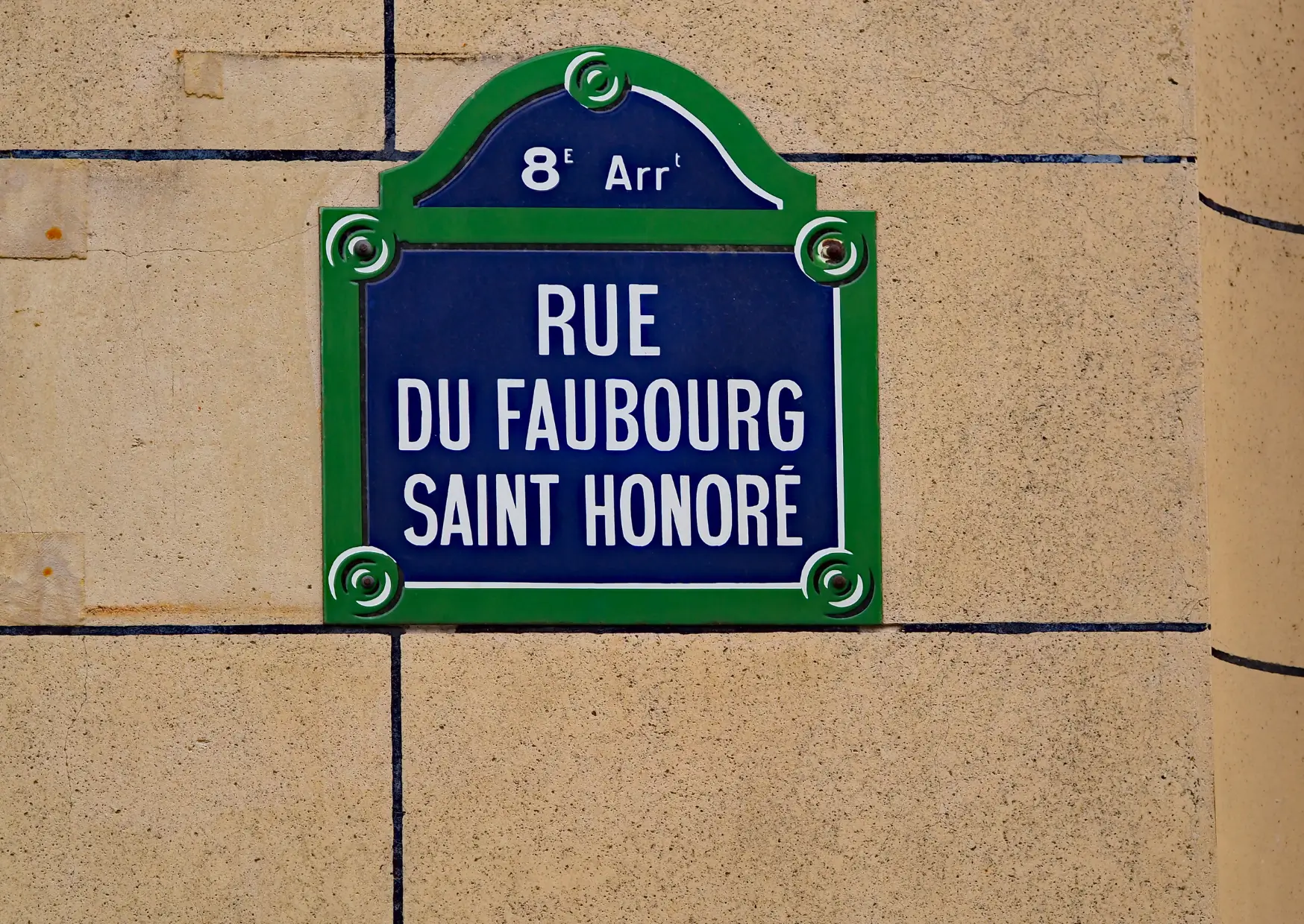 Boutiques rue du Faubourg Saint-Honoré